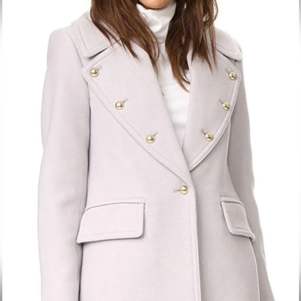 Club Monaco Woman’s Lavender Sogand Wool OverCoat